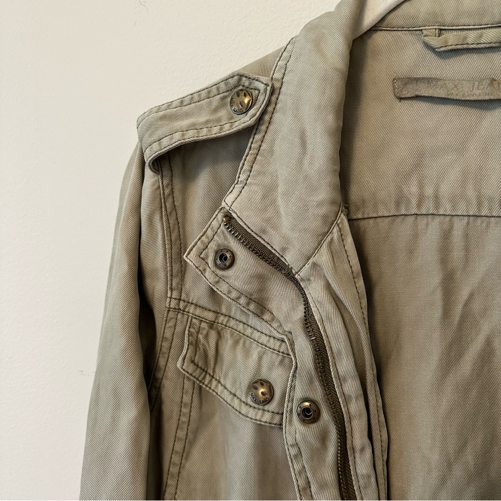 Olive green casual jacket